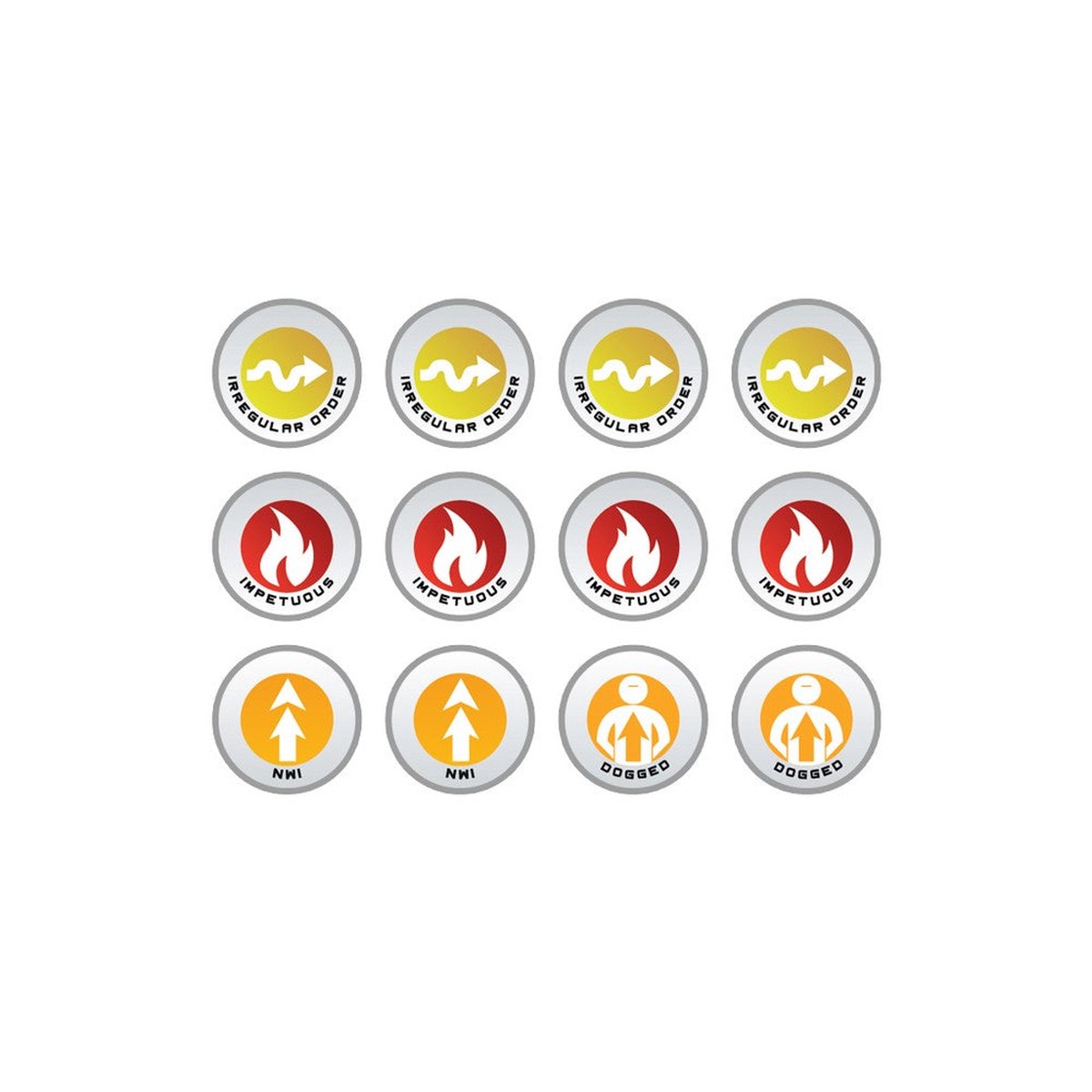 Micro Art Studio - Infinity Token Sets - N4 Infinity Tokens Warband - 12 Pieces