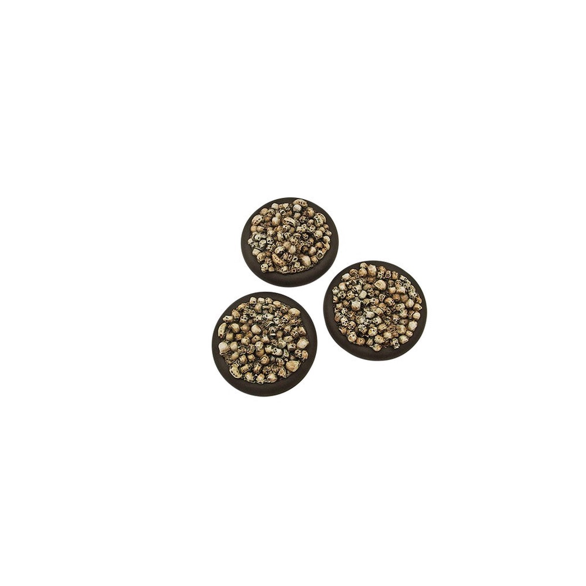 Micro Art Studio - Resin Wide Lip Round Bases - Skulls Bases - Round 50mm