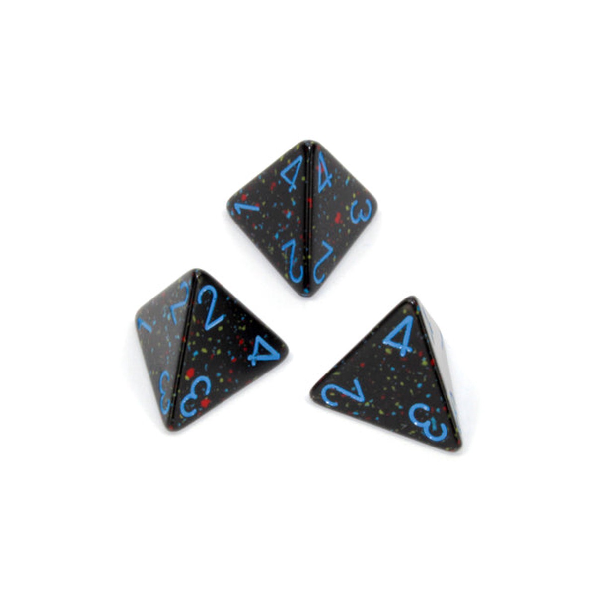CHX PS0401 Speckled Blue Stars d4 Dice