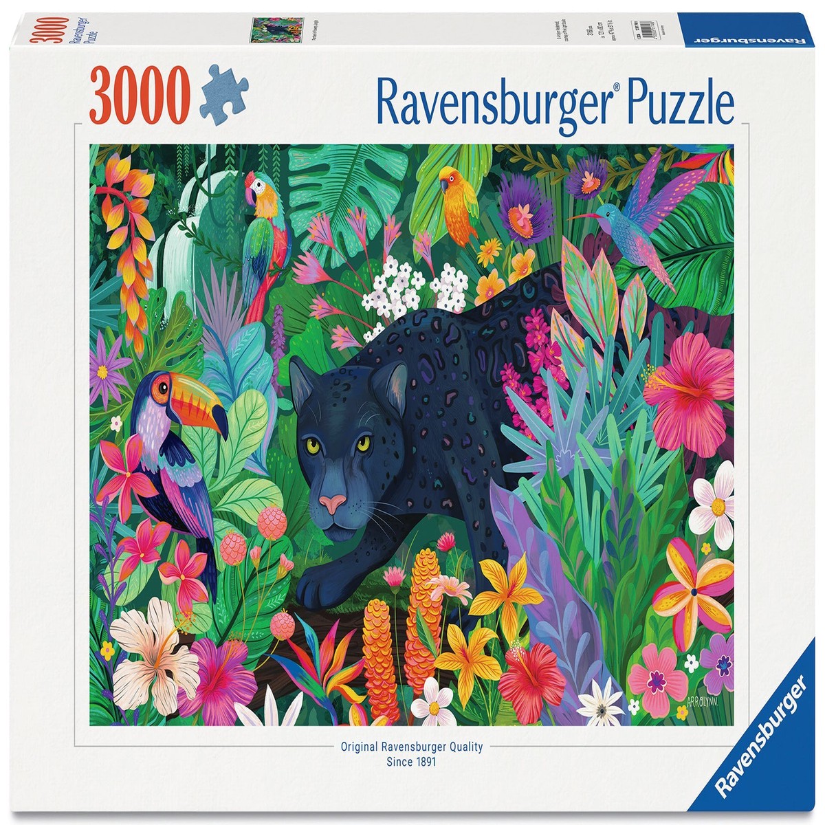 Ravensburger - Panther in the Blooming Jungle 3000 Piece Puzzle