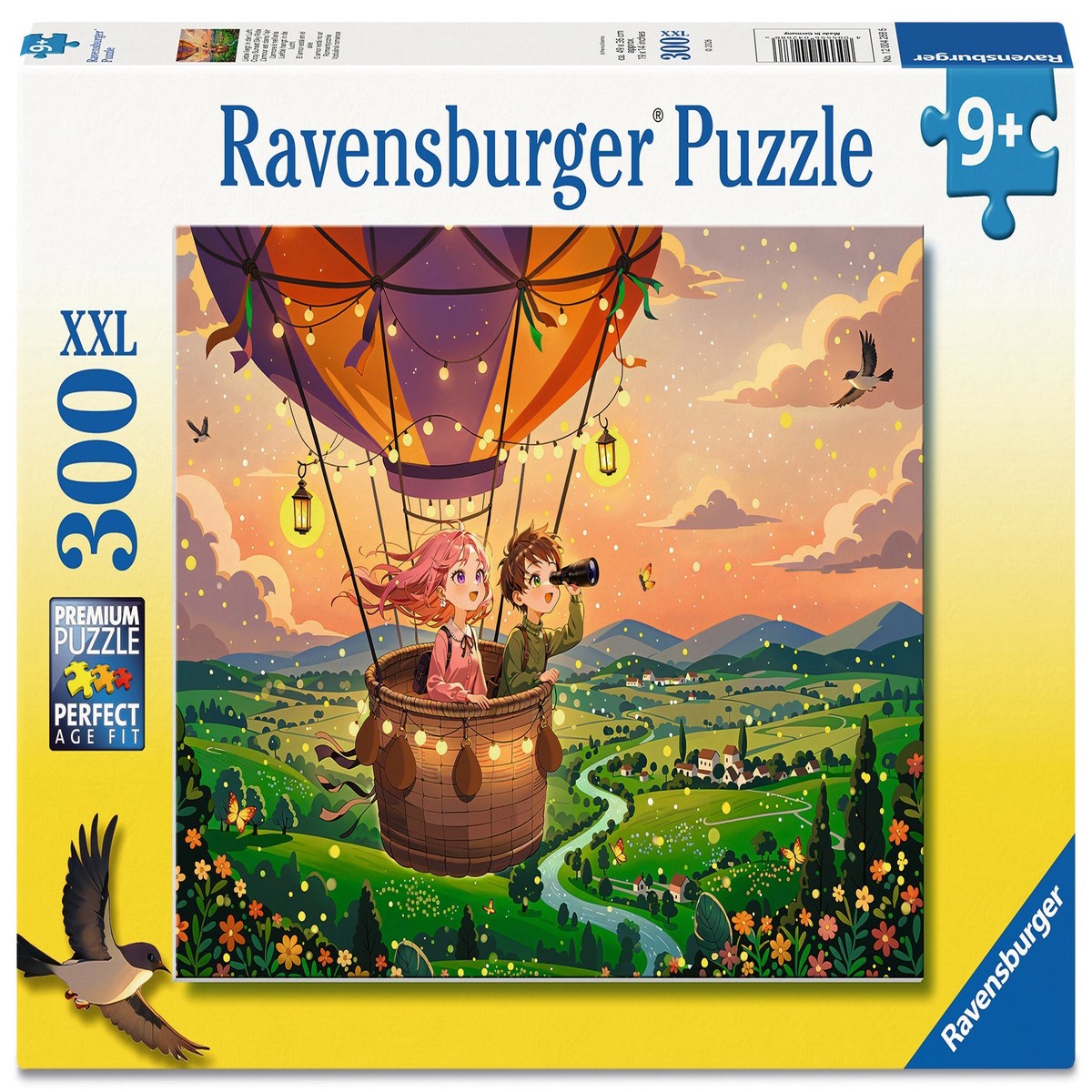 Ravensburger - Cozy Sunset Sky Ride Puzzle 300 Piece Puzzle