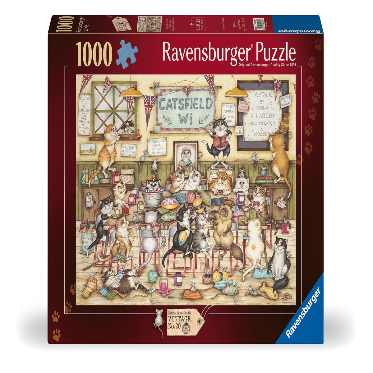 Ravensburger - Crazy Cat's at the WI Puzzle 1000 Piece Puzzle