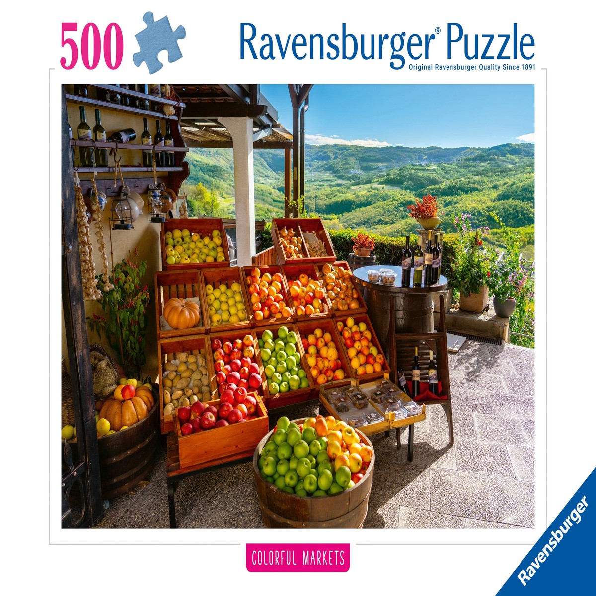 Ravensburger - Fruit and Vegetable Market, Croatia 500 Piece Puzzle