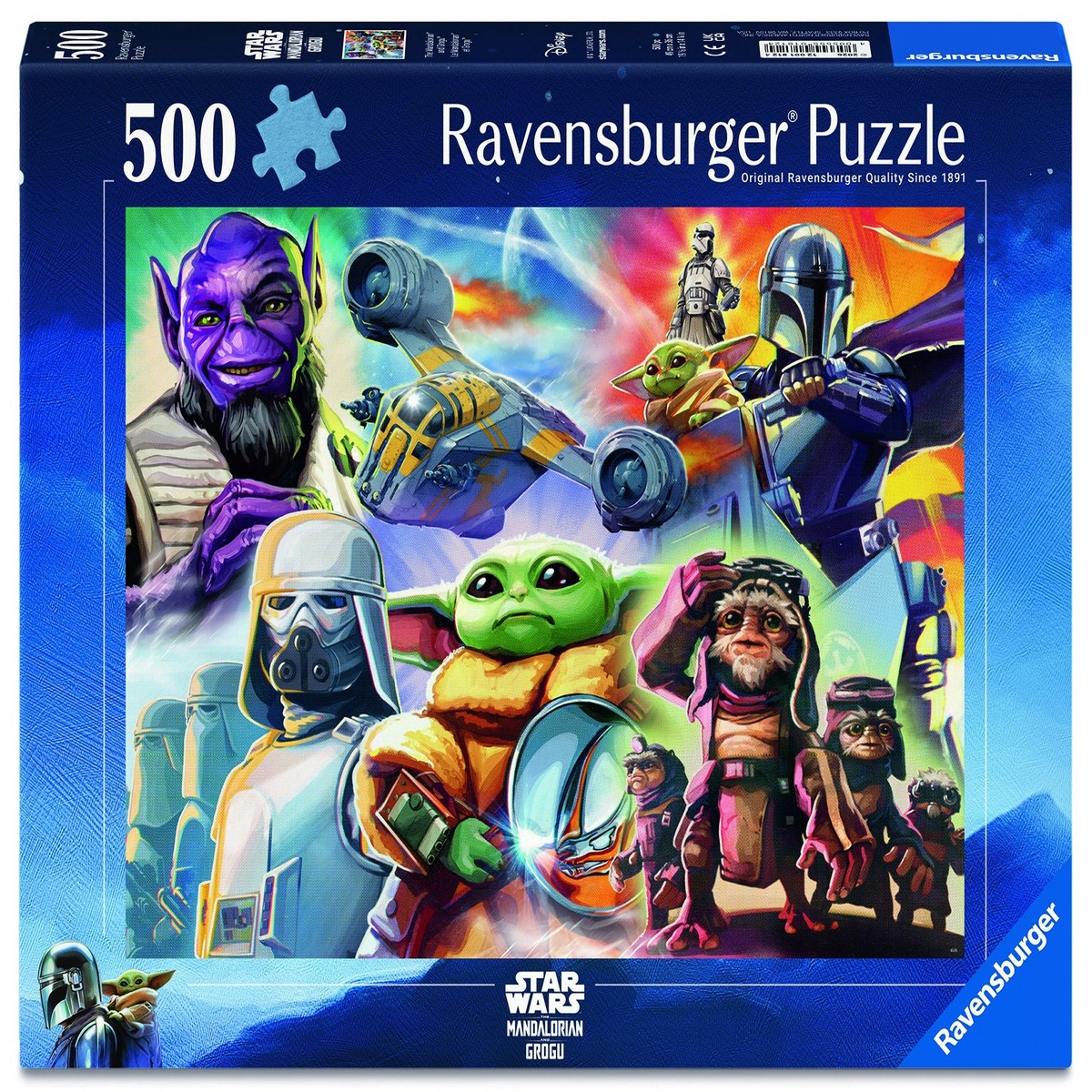 Ravensburger - The Mandalorian and Grogu Puzzle 500 Piece Puzzle