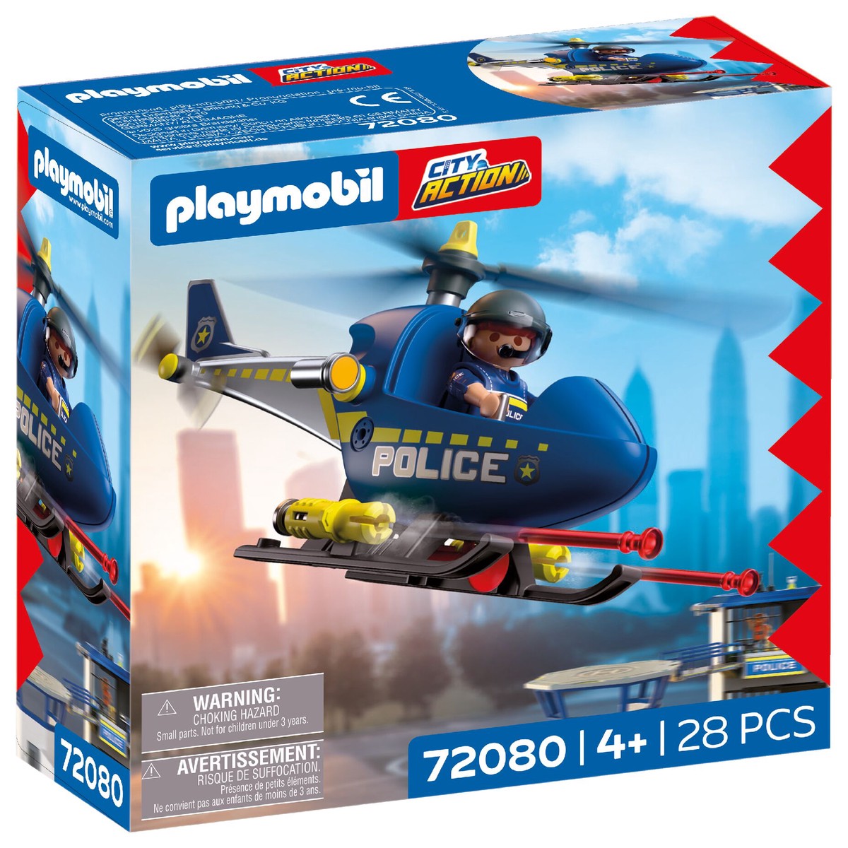 Playmobil - Police Helicopter with Radar Function