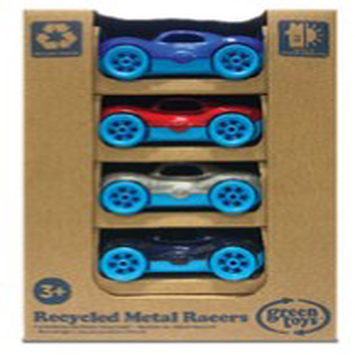 Green Toys - Recycled Metal Race Cars 4 Pack
