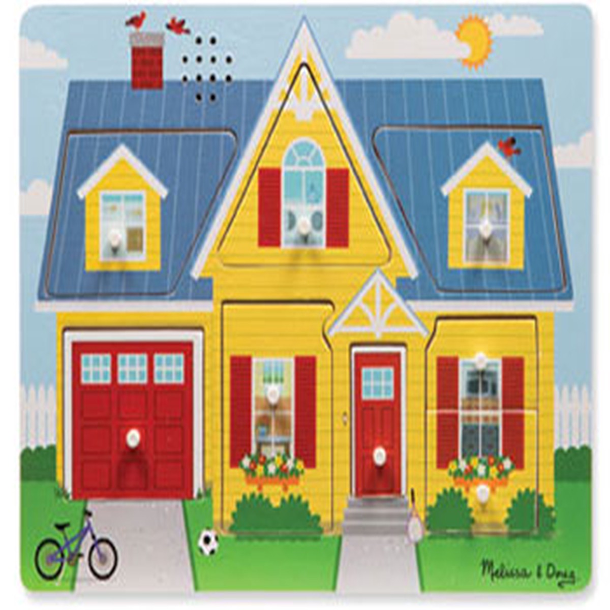Melissa & Doug - Around the House Sound Puzzle 8 Pieces