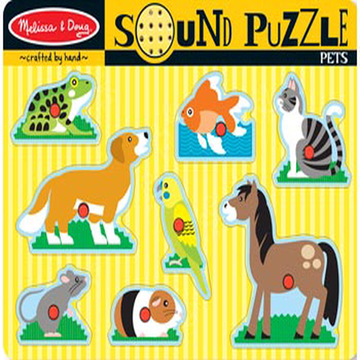 Melissa & Doug - Pets Sound Puzzle 8 Pieces