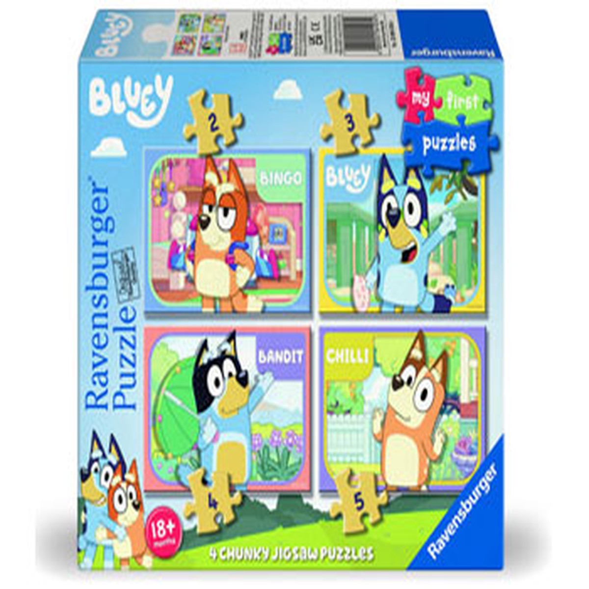 Ravensburger - Bluey & Family My First Puzzle 2/3/4/5 Pieces