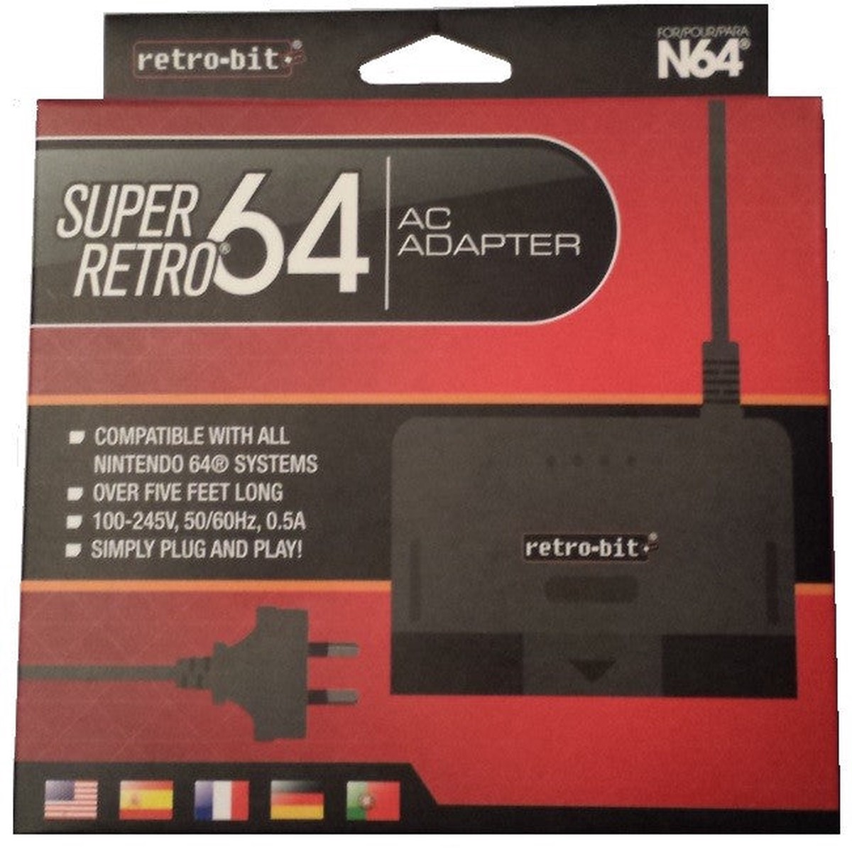 N64 Super Retro AC Adaptor with AU Plug