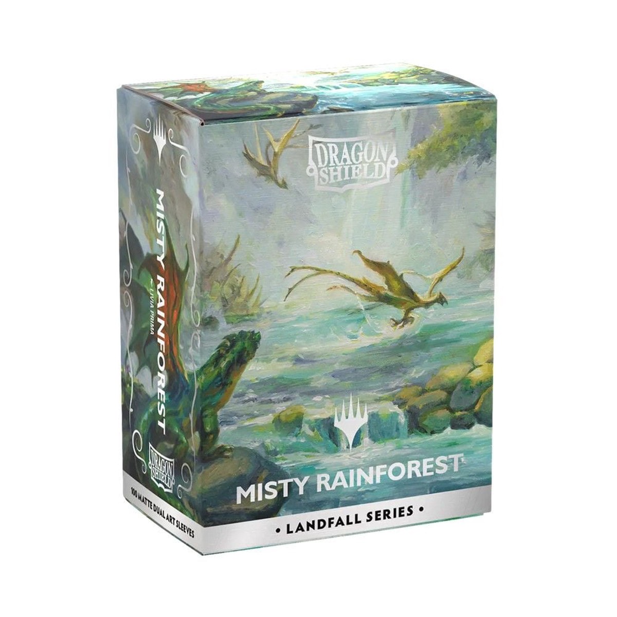 Dragon Shield: Sleeves Matte Dual Art MTG Landfall Series: Misty Rainforest