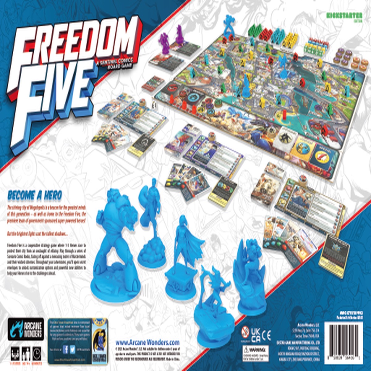 Freedom Five - Core Game (Kickstarter Unpainted Edition)