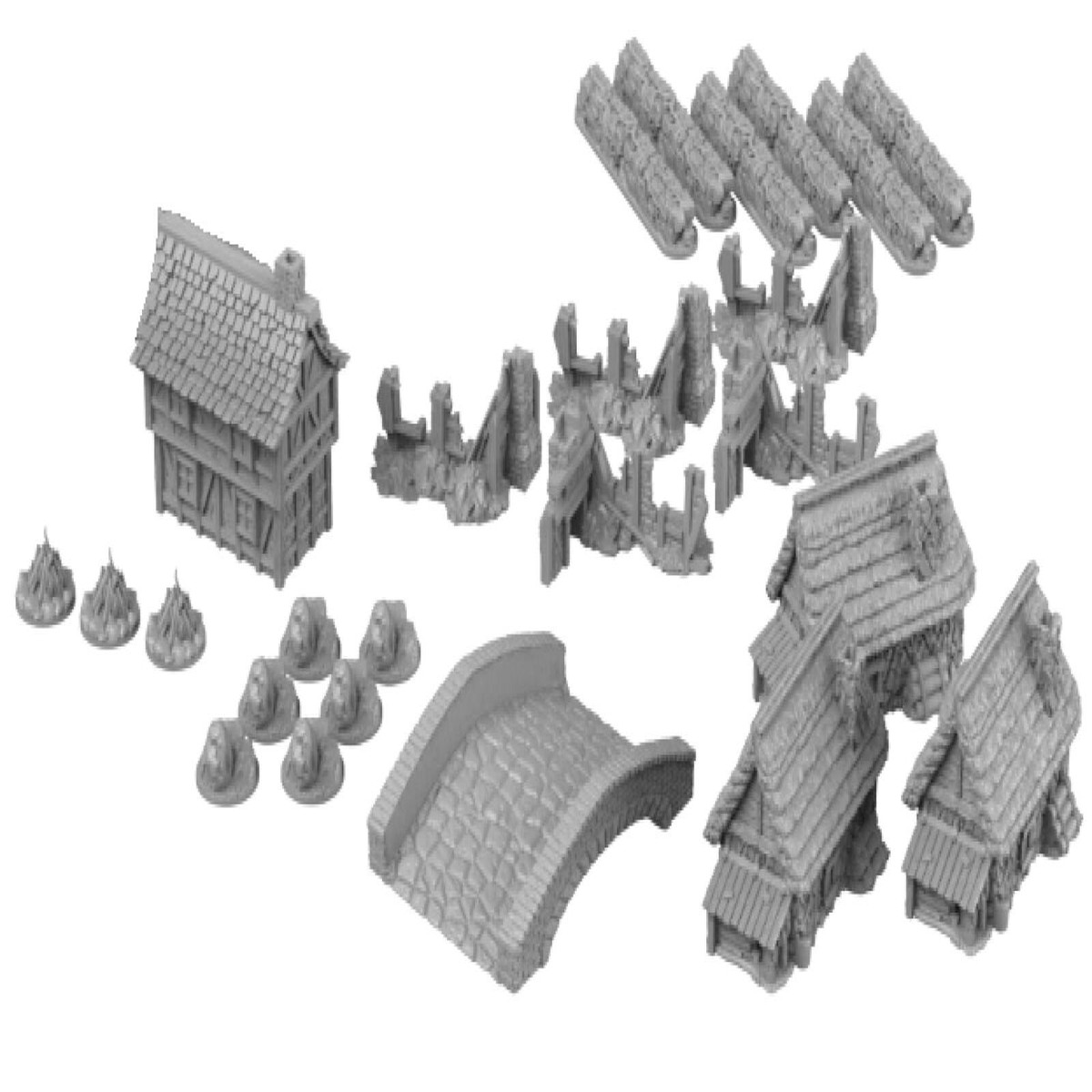 Mythic Games Time of Legends: Joan of Arc Village 1. Extra Miniatures