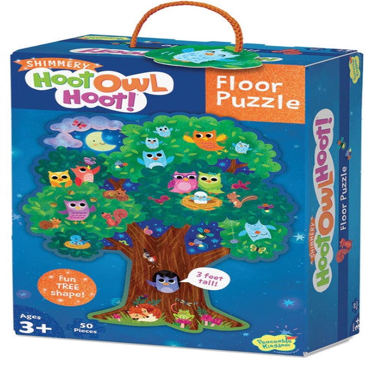 Peaceable Kingdom Hoot Owl Hoot - 50 piece Floor Puzzle