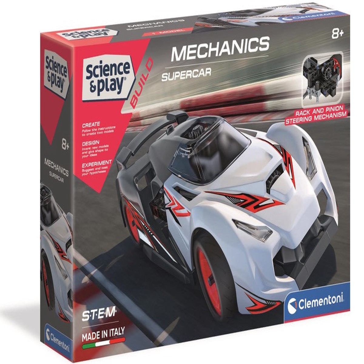 Clementoni Science & Play Mechanics: Small Racing Car Construction Kit