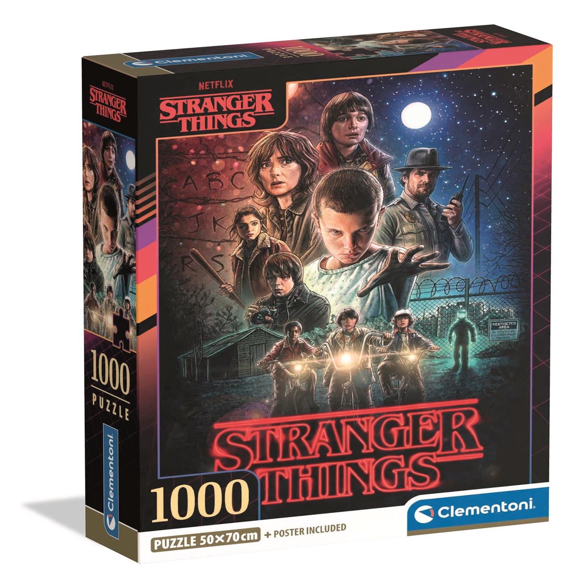 Clementoni Stranger Things Season 1 - 1000 piece Puzzle with Poster
