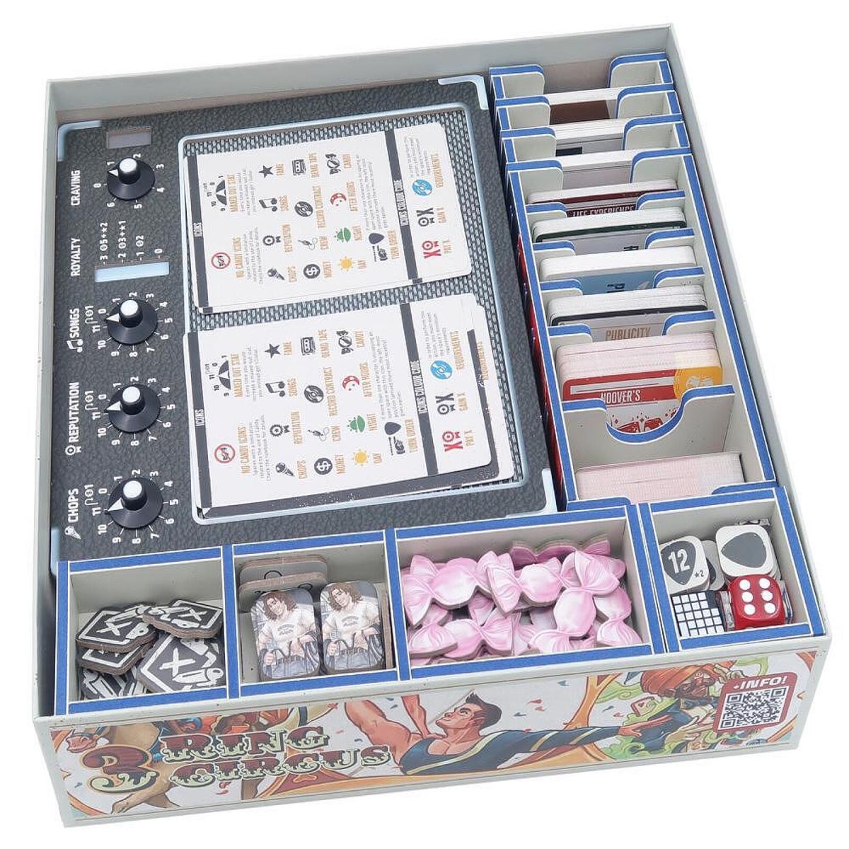 Folded Space - Colour Board Game Insert for Rock Hard 1977