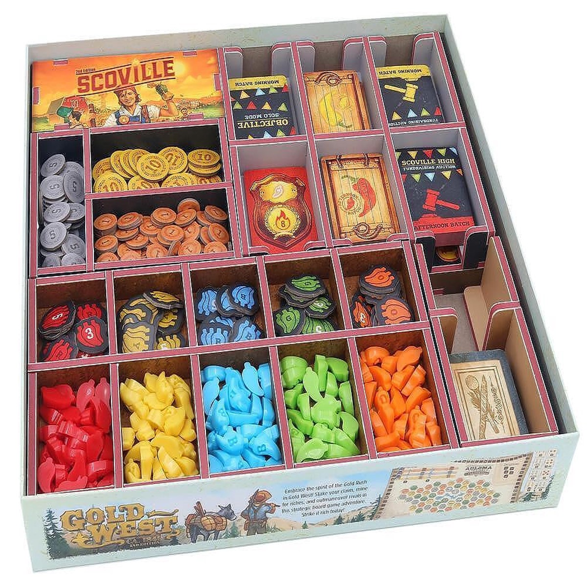 Folded Space - Colour Board Game Insert for Scoville 2nd Edition