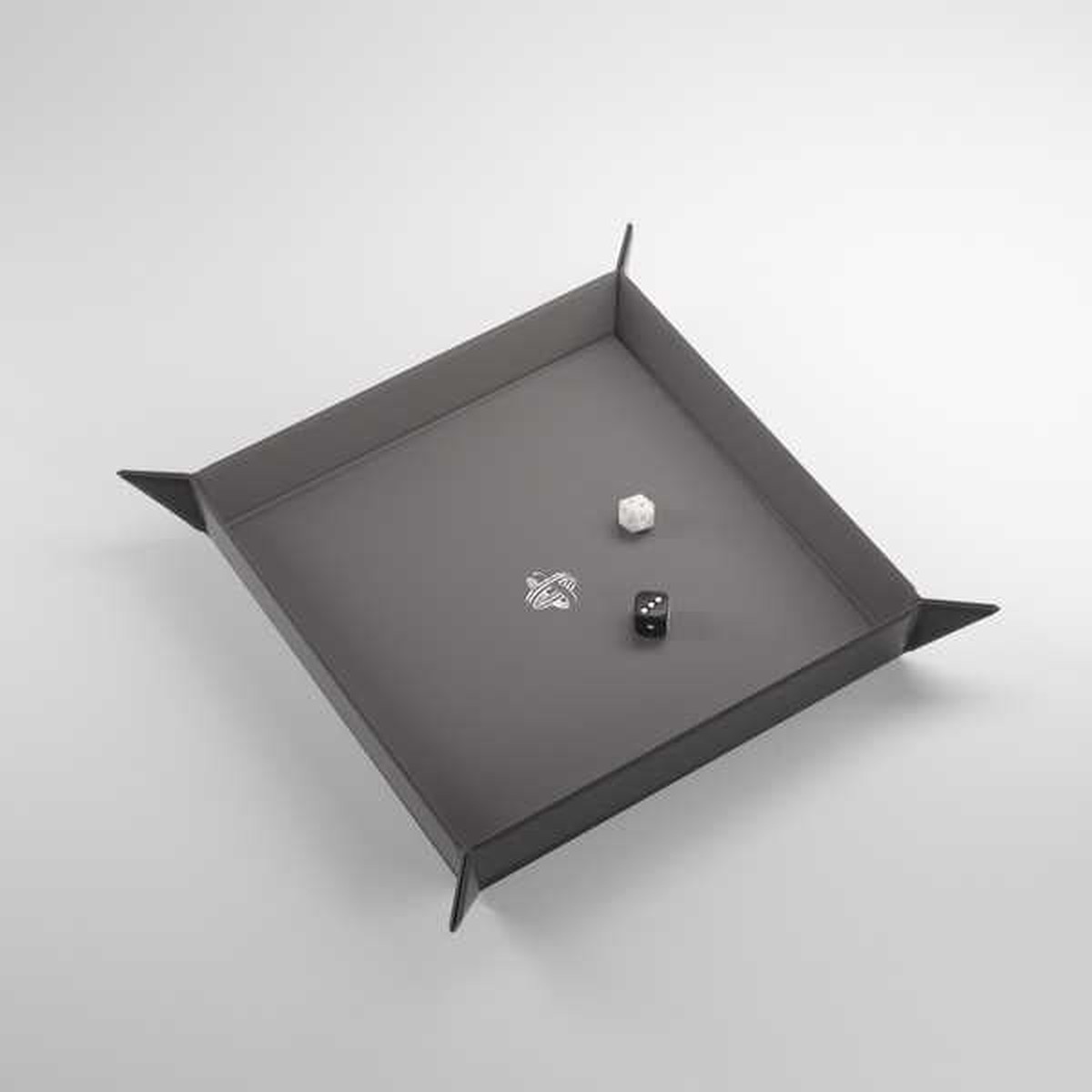 Gamegenic - Square Magnetic Dice Tray - Black/Gray