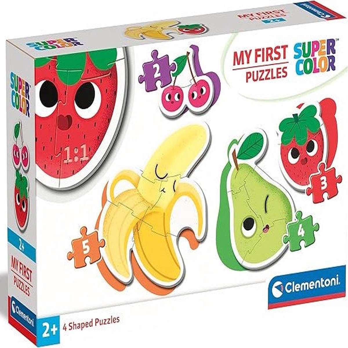 Clementoni My First Puzzles: Fruits - 2/3/4/5 pieces Shaped Puzzles