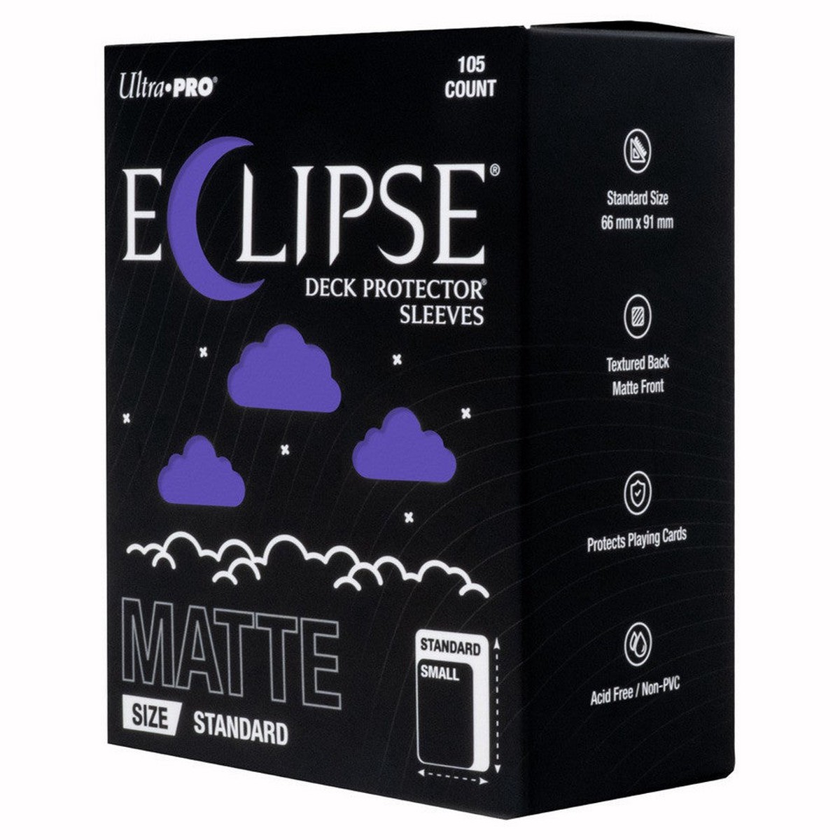 Ultra Pro Up16686 Eclipse Matte Standard Deck Protector Sleeves Royal Purple - 105ct