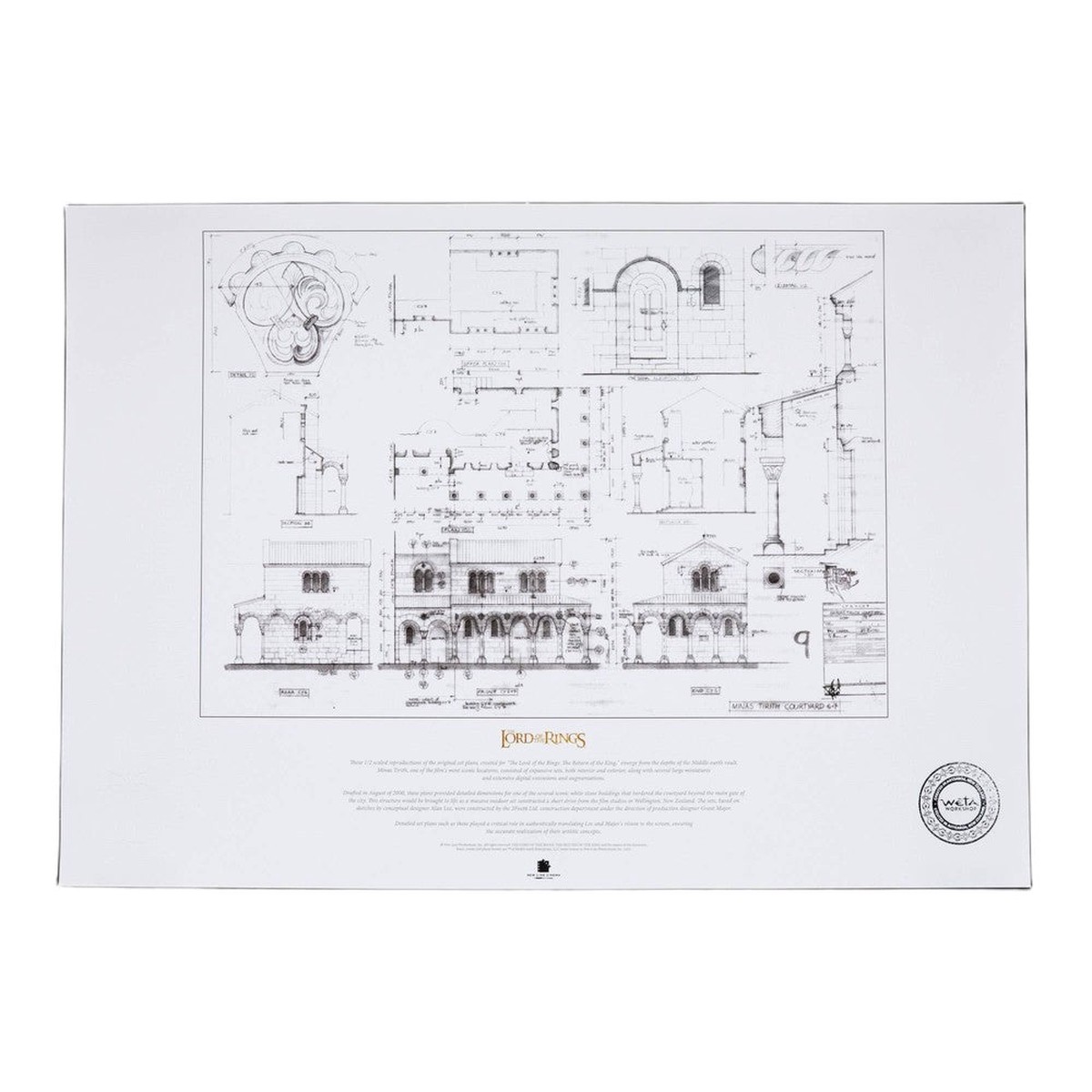 Weta Workshop: The Lord of the Rings Trilogy - Blueprint - The Courtyard of Minas Tirith