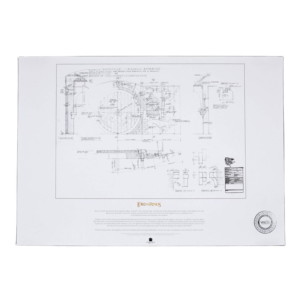 Weta Workshop: The Lord of the Rings Trilogy - Blueprint - The Door of Bag End