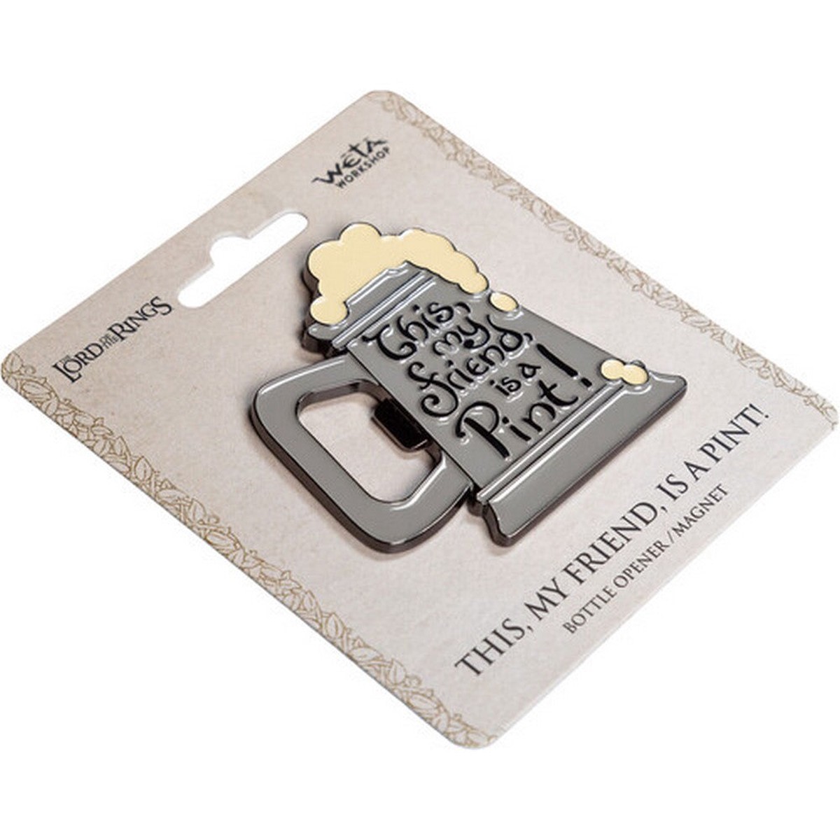 Weta Workshop: The Lord of the Rings Trilogy - Fridge Magnet (Enamel) - This my friend is a Pint!