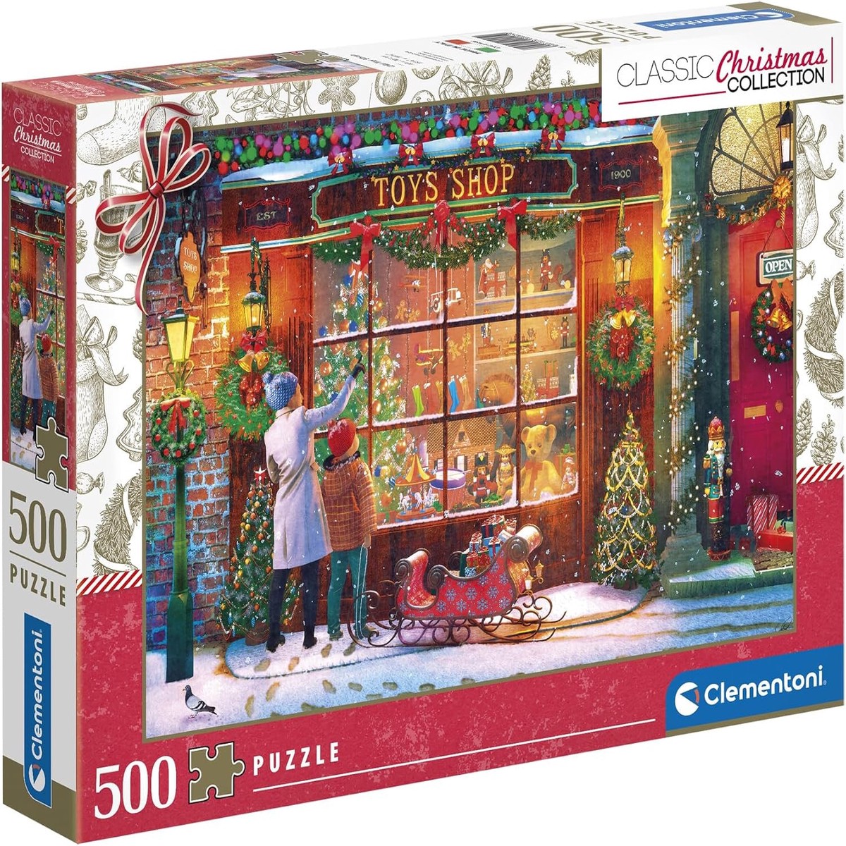 Clementoni Classic Christmas Old Toy Shop - 500 piece Puzzle