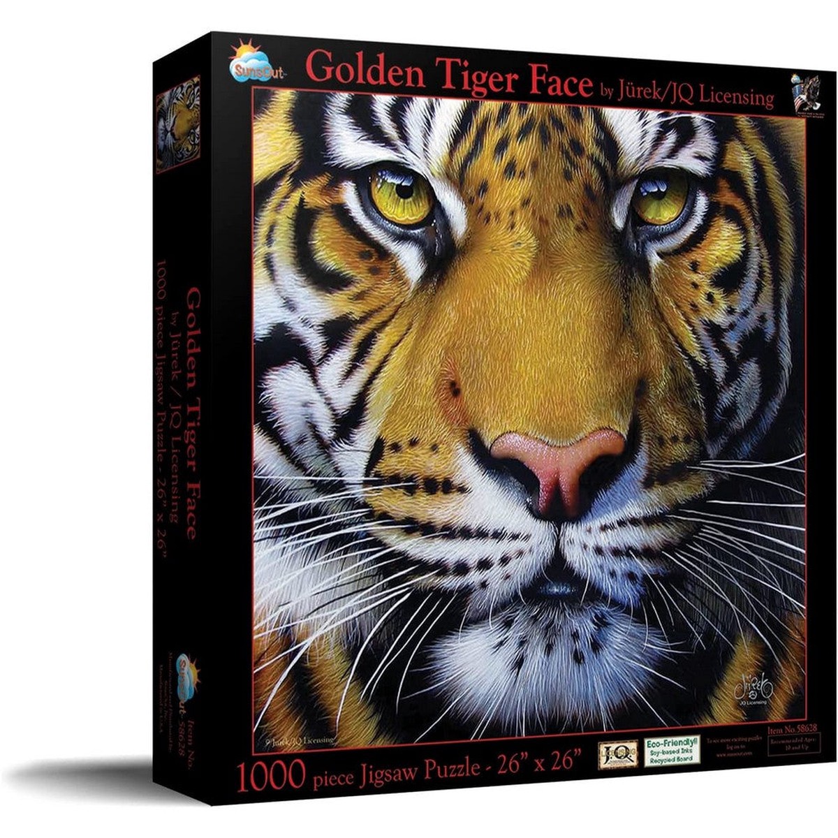 Sunsout - Golden Tiger Face 1000 Piece Puzzle