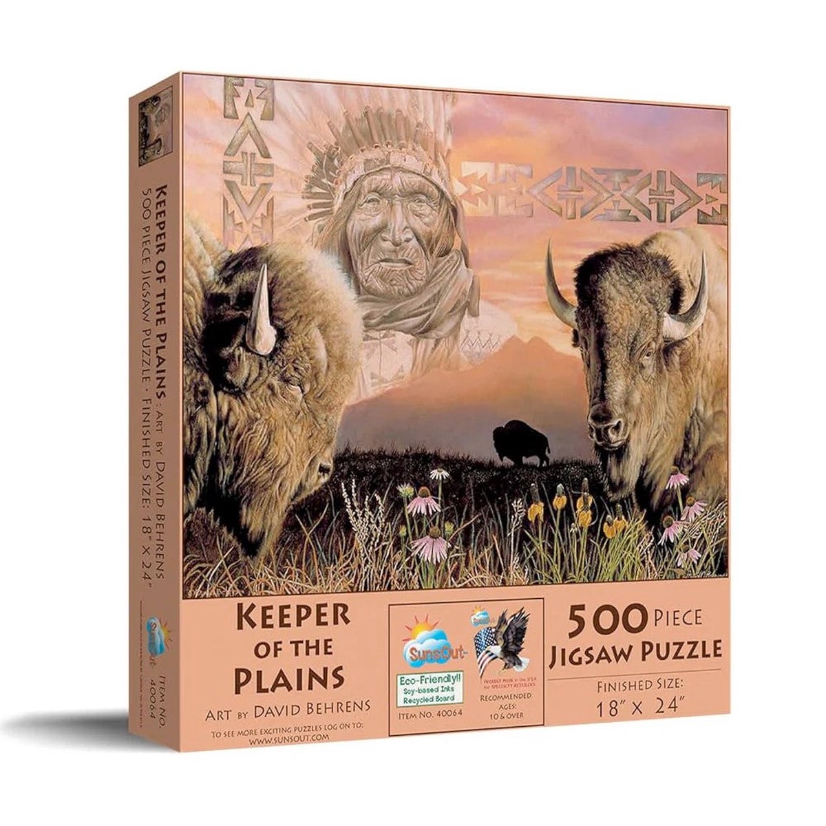 Sunsout - Keeper Of The Plains 500 Piece Puzzle