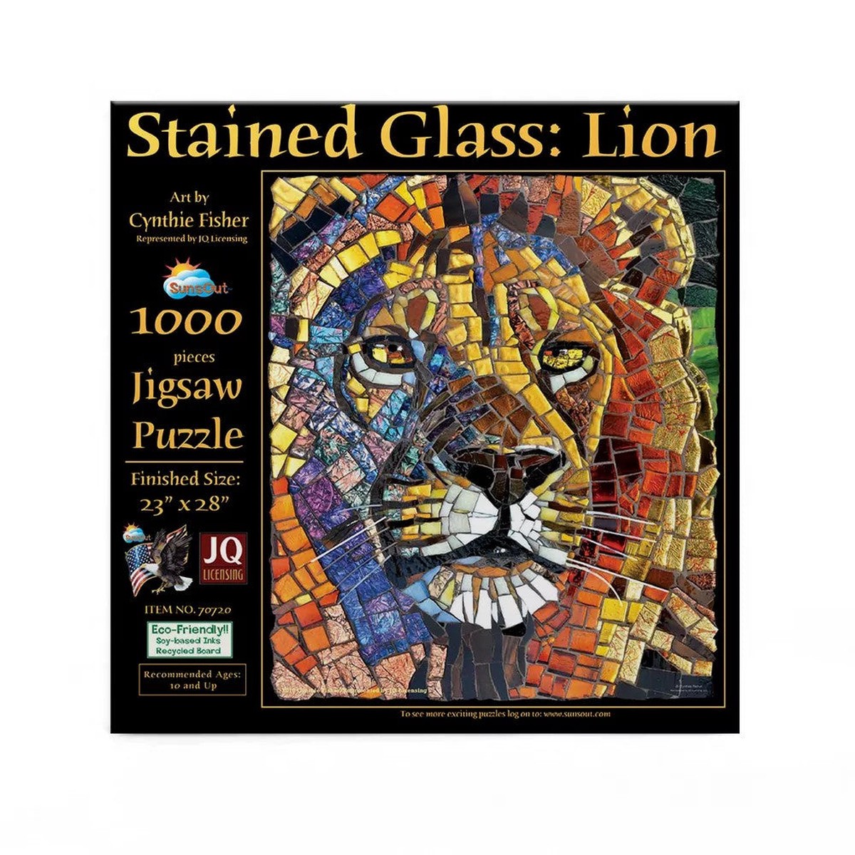 Sunsout - Stained Glass Lion 1000 Piece Puzzle