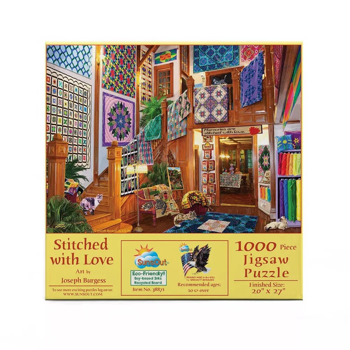 Sunsout - Stitched With Love 1000 Piece Puzzle