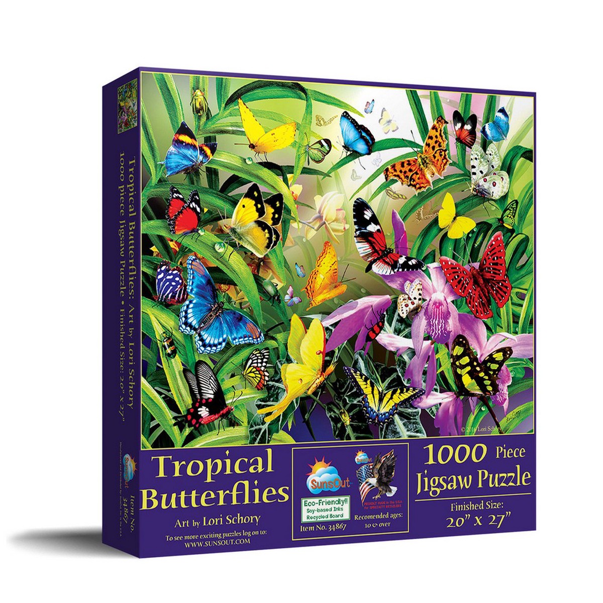 Sunsout - Tropical Butterflies 1000 Piece Puzzle