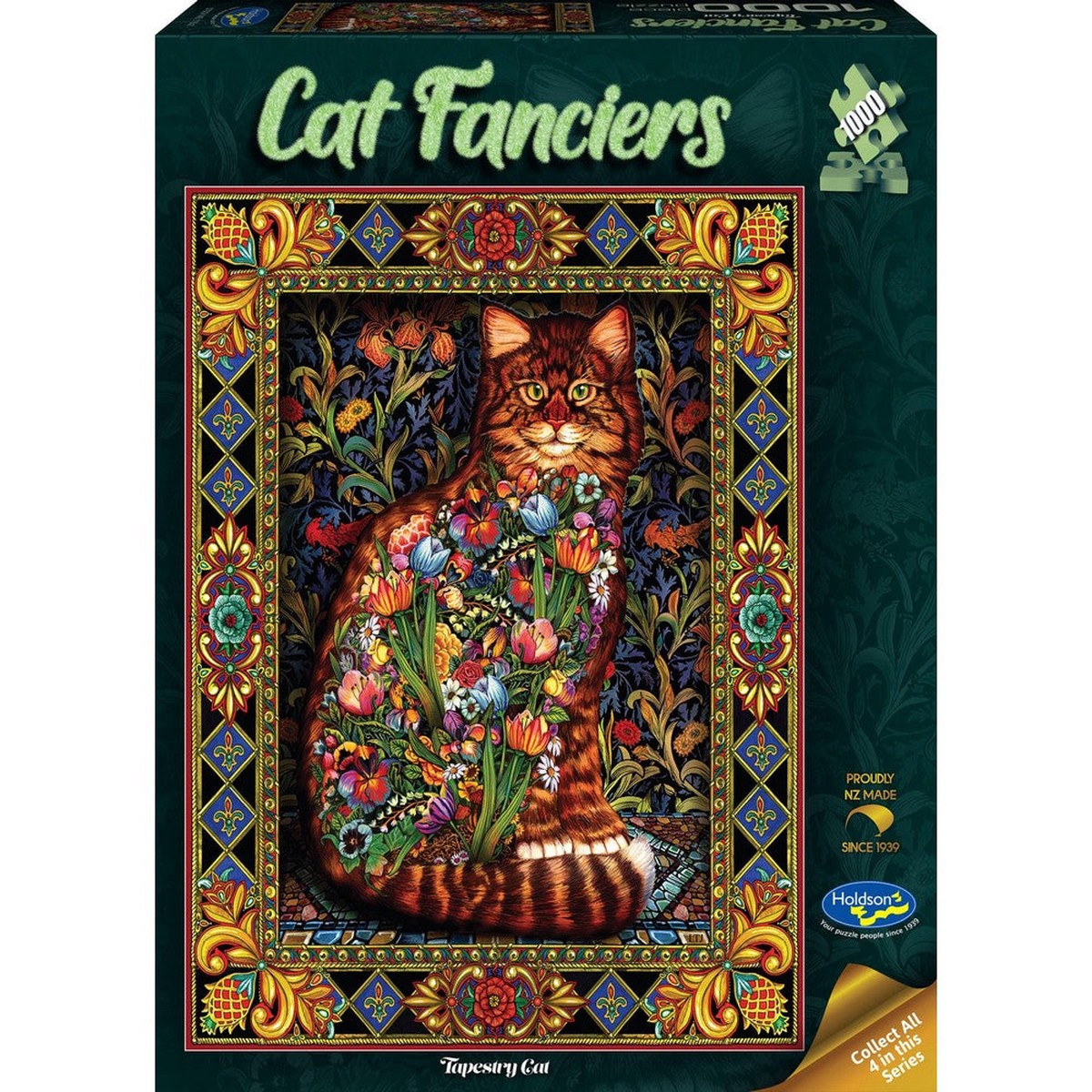Holdson - Cat Fanciers Tapestry Cat 1000 Piece Puzzle