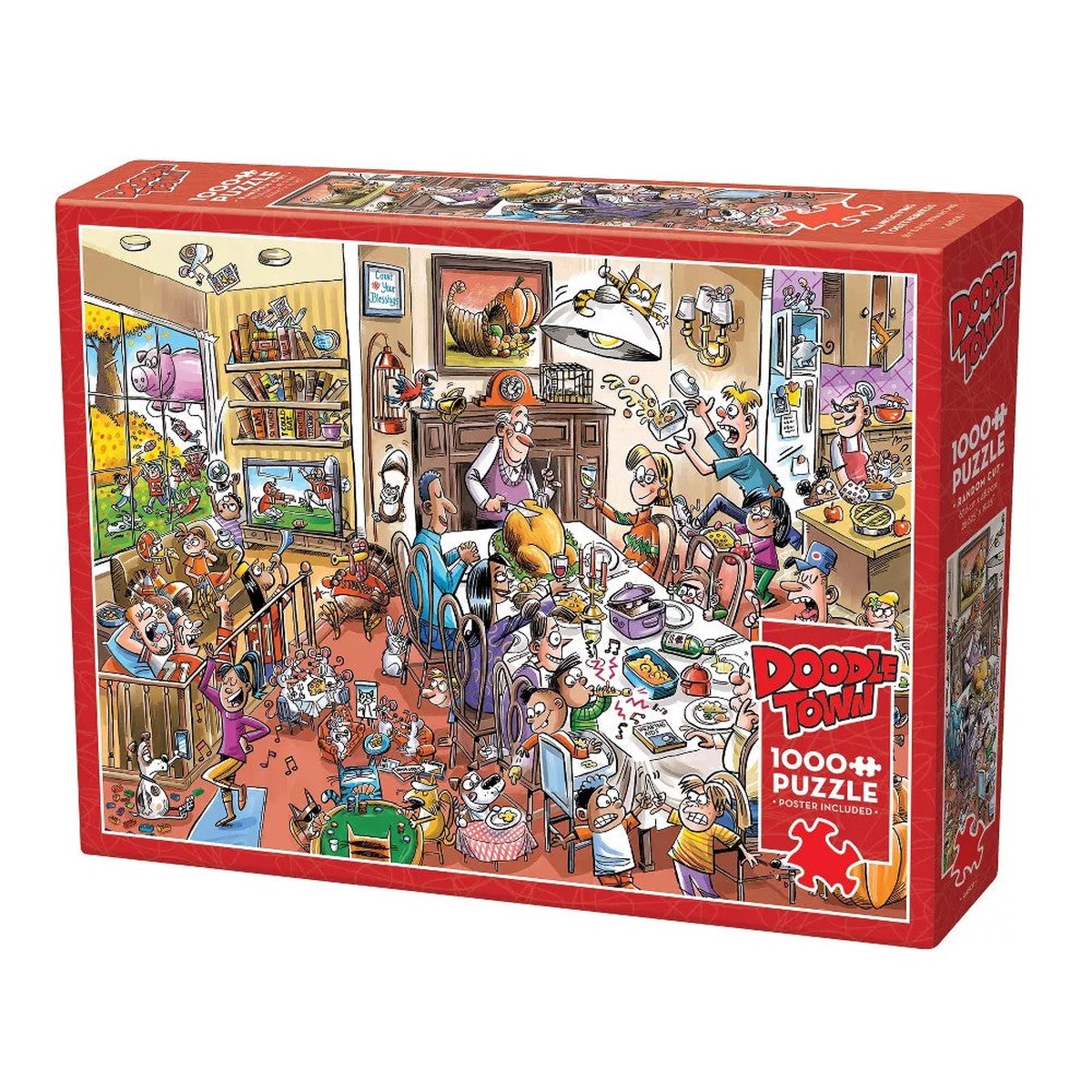 Cobble Hill - Doodletown Thanksgiving 1000 Piece Puzzle