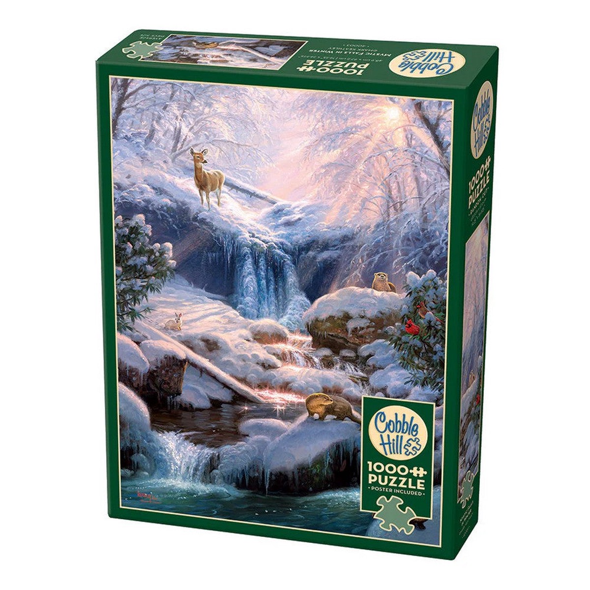 Cobble Hill - Mystic Falls In Winter 1000 Piece Puzzle
