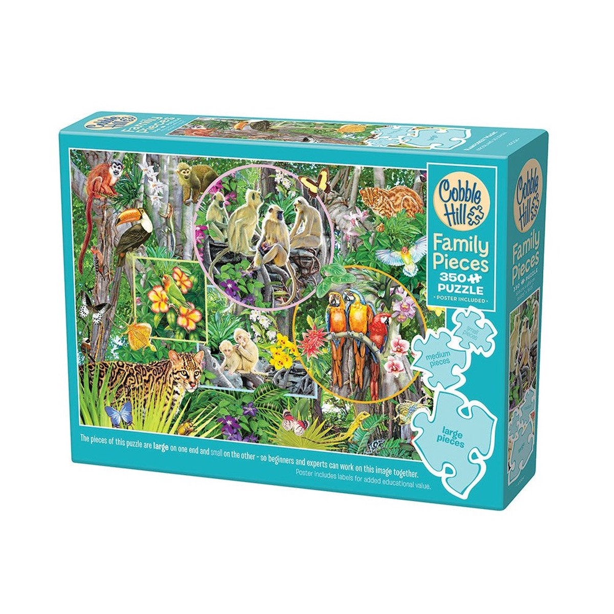 Cobble Hill - Rainforest Magic 350 Piece Puzzle