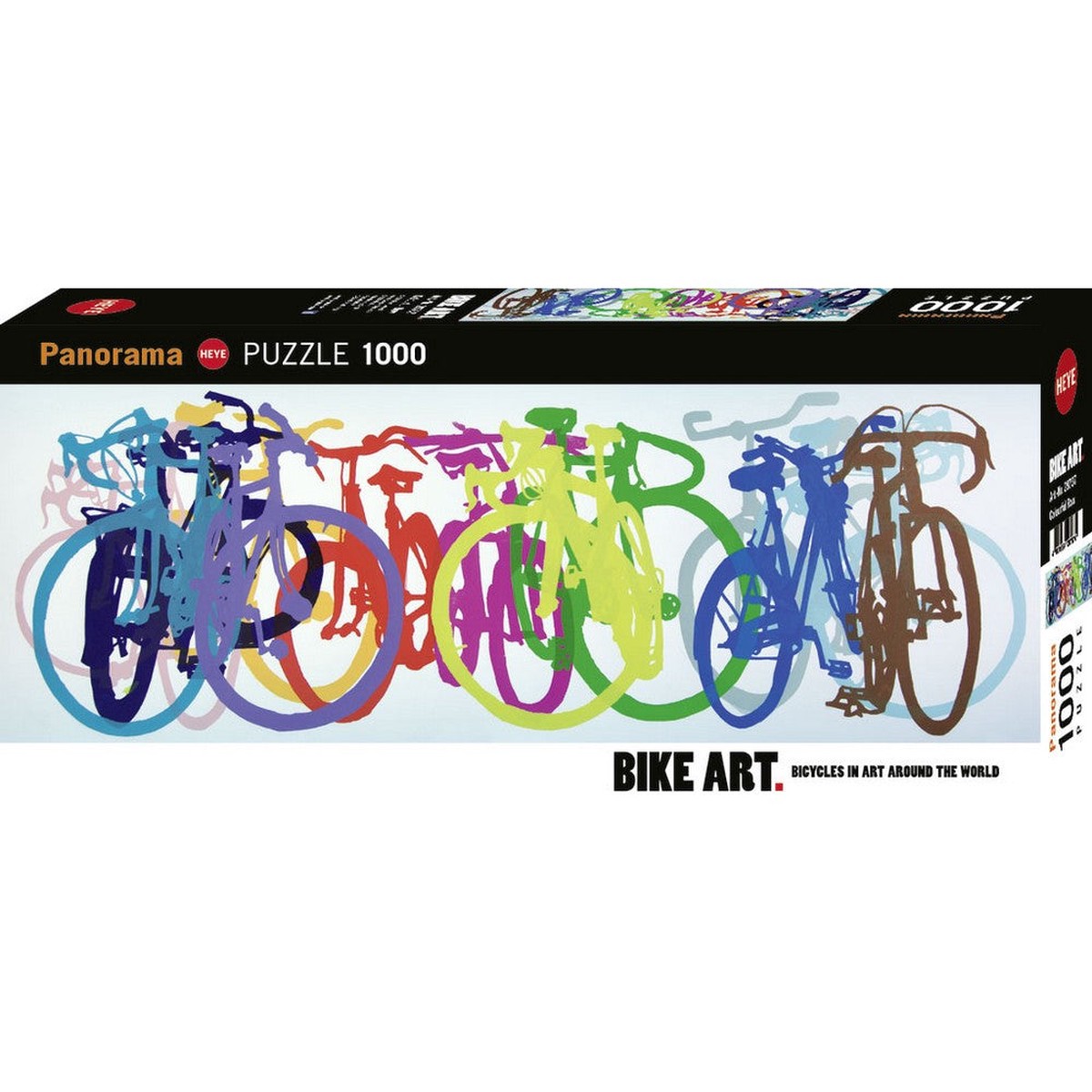 Bike Art - Colourful Row 1000 Piece Puzzle