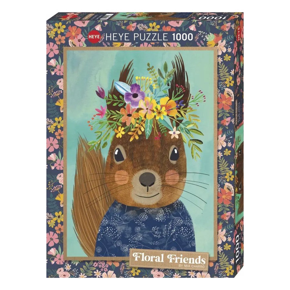 Heye - Floral Friends - Squirrel 1000 Piece Puzzle