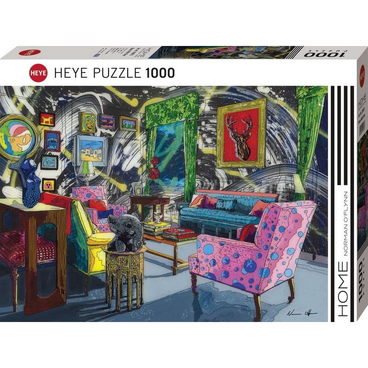 Heye - Home - Room With Deer 1000 Piece Puzzle