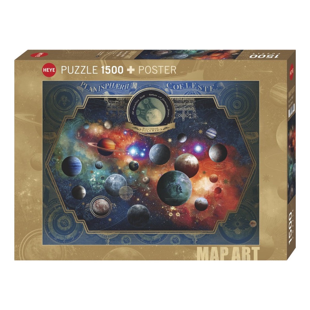 Heye - Map Art - Space World 1500 Piece Puzzle