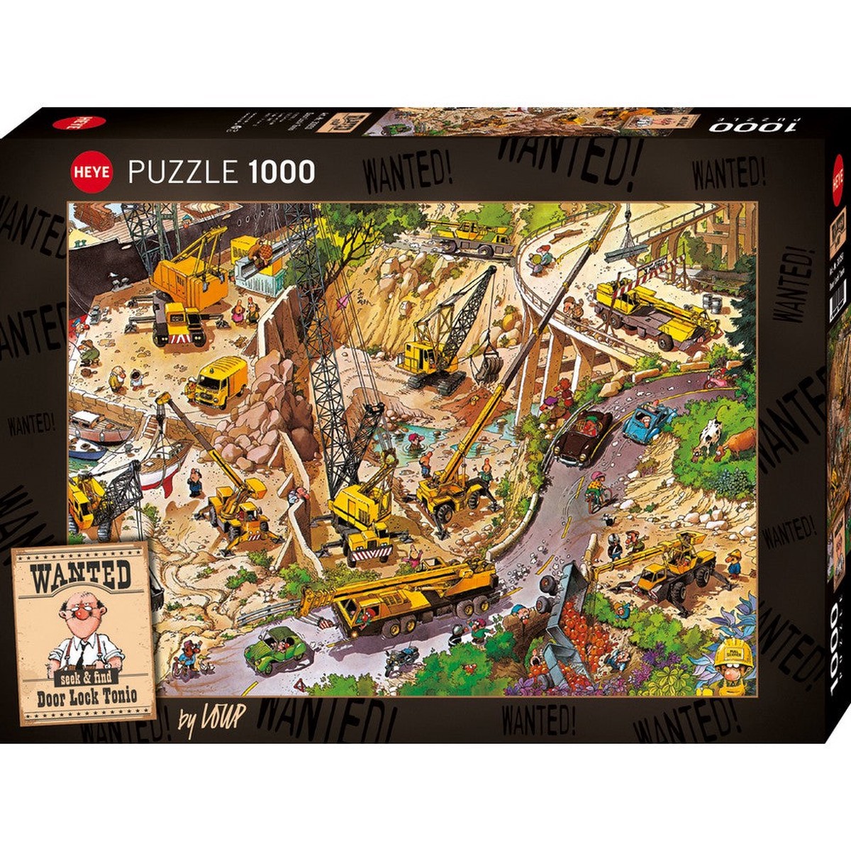 Heye - Wanted - Door Lock Toni 1000 Piece Puzzle