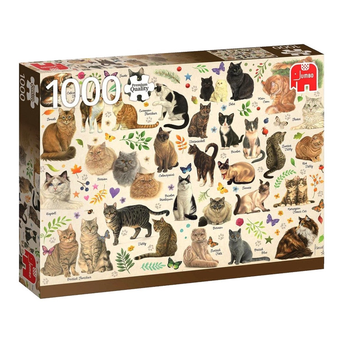 Jumbo - Francien Cats Poster 1000 Piece Puzzles