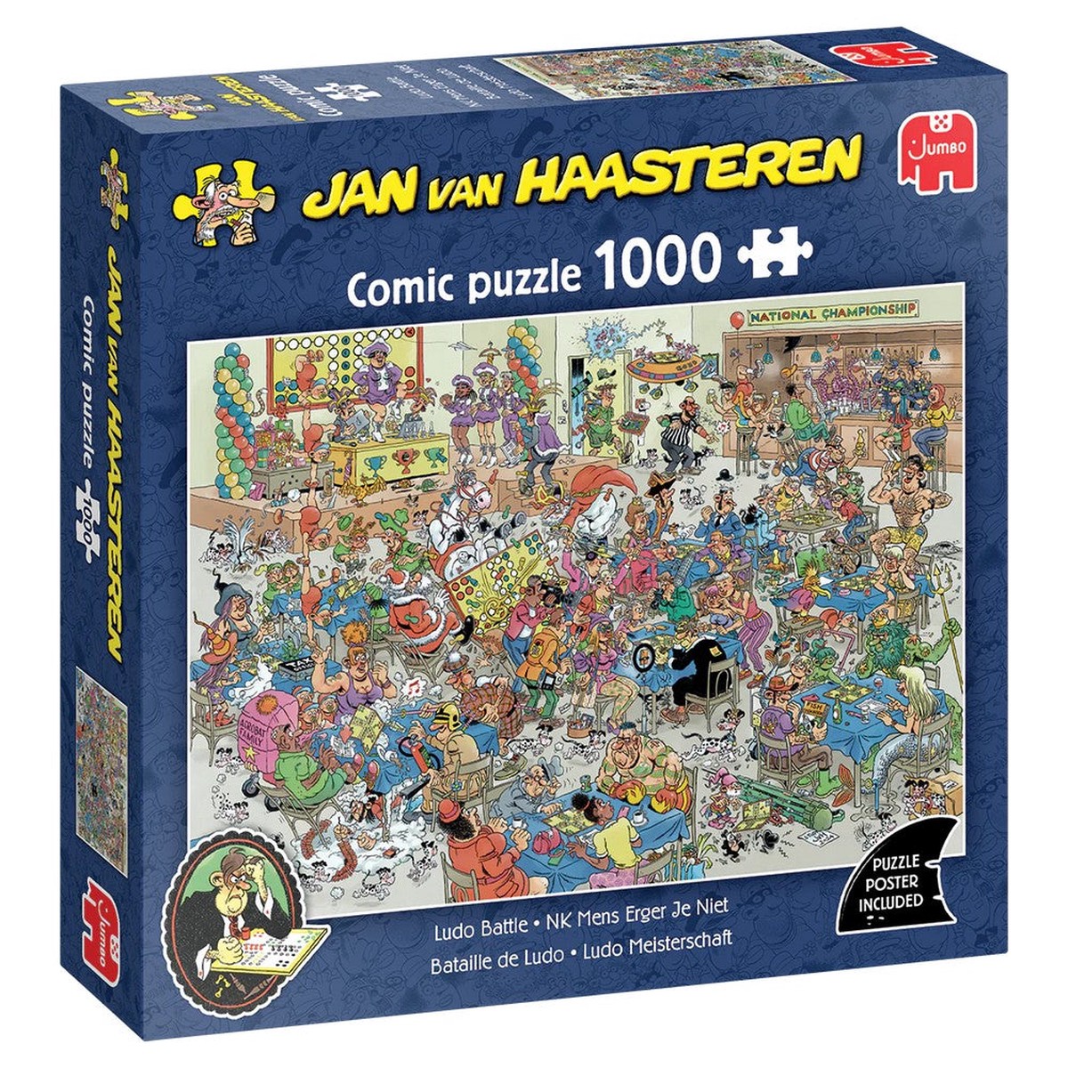 Jumbo Jan van Haasteren - Ludo Battle 1000 Piece Puzzle