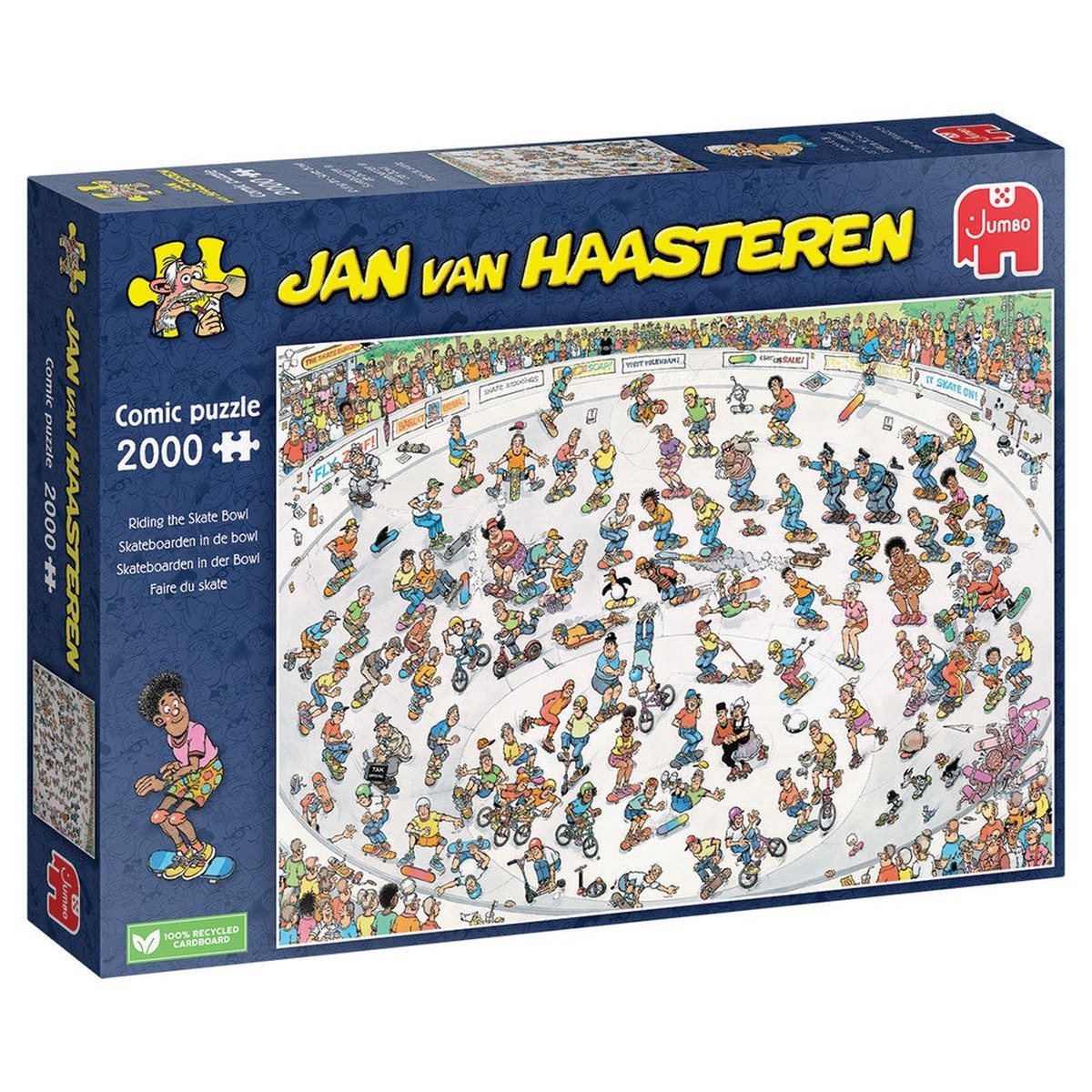 Jumbo Jan van Haasteren - Riding T/Skate Bowl 2000 Piece Puzzle