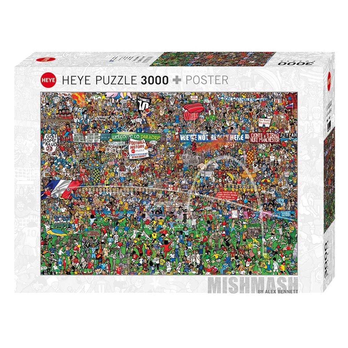 Heye - Bennett - Football History 3000 Piece Puzzle
