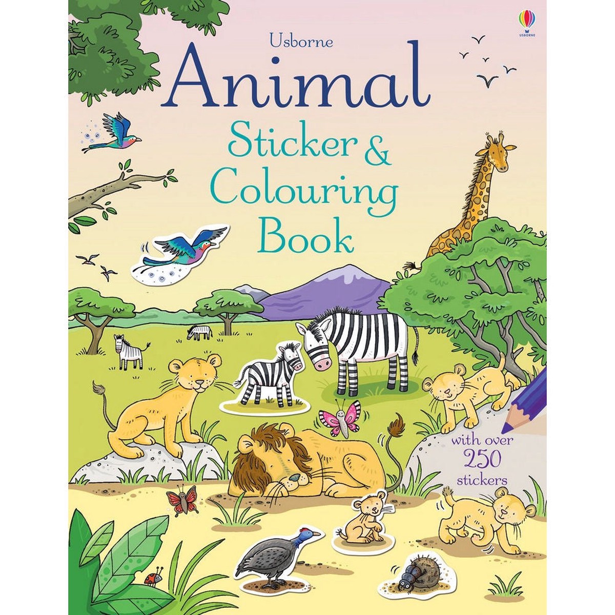 Animal Sticker & Coloring Book