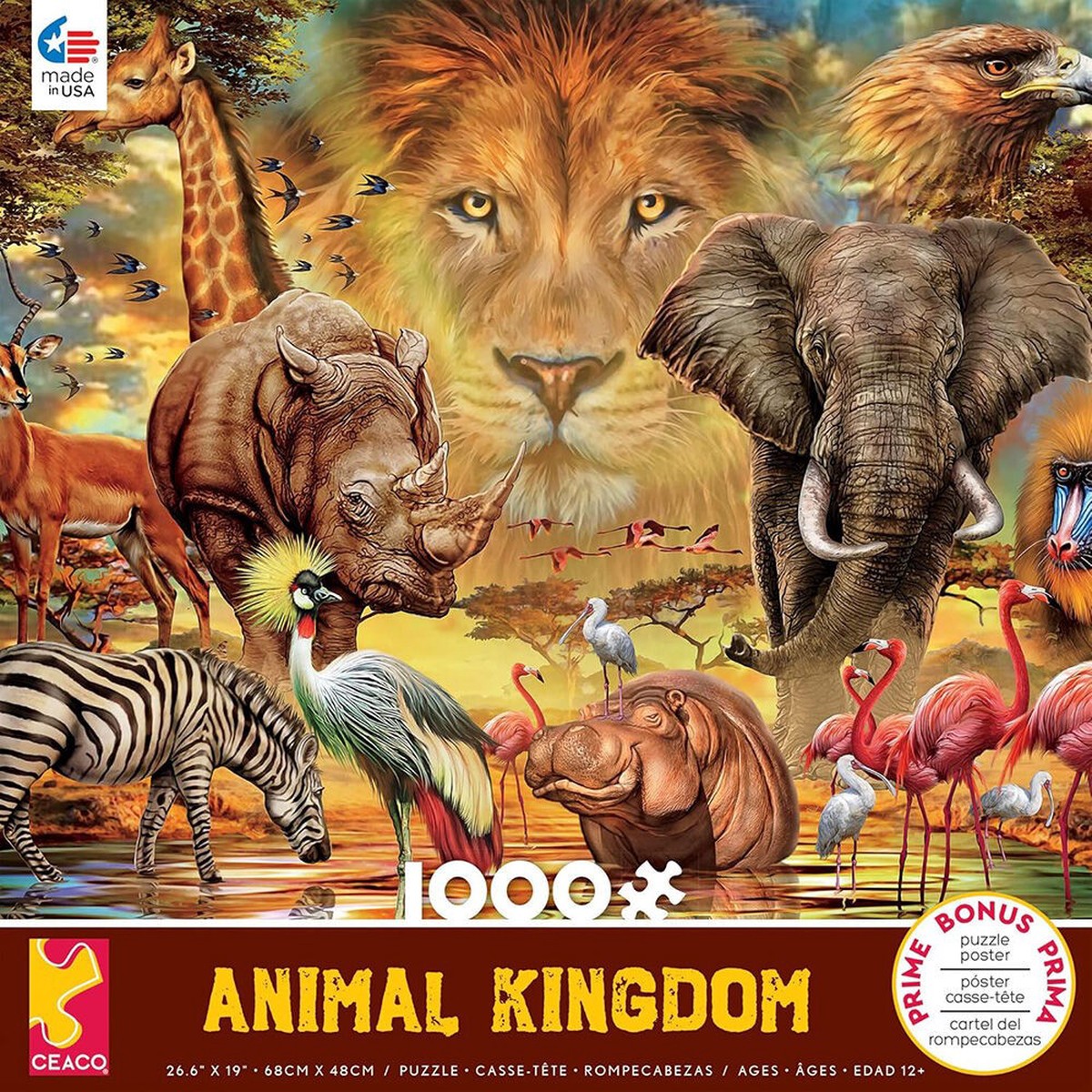 Ceaco - Animal Kingdom Safari 1000 Piece Puzzle