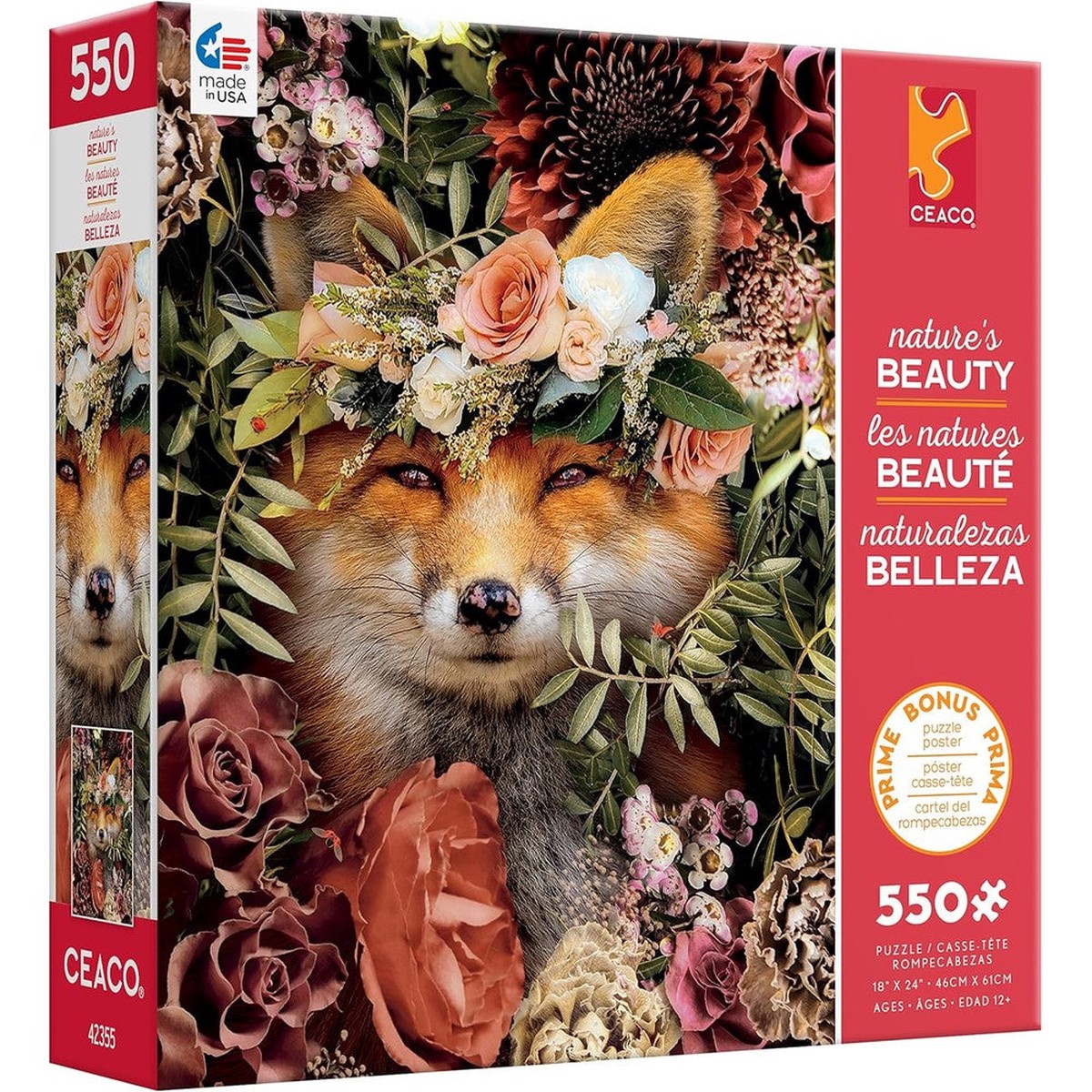 Ceaco - Nature's Beauty Fox 550 Piece Puzzle